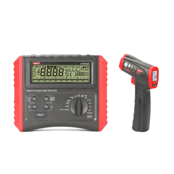 multifunction rcd tester & infrared thermometer combo